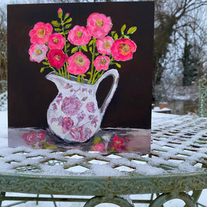Camellia-in-jug-painting