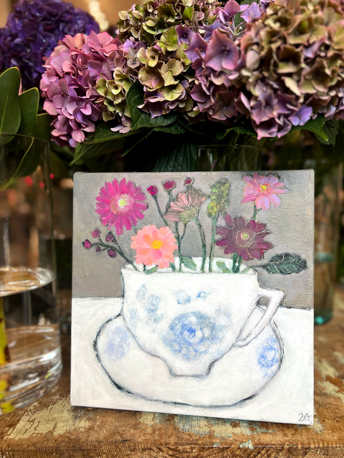 Dahlias in Gucci Herbarium Teacup