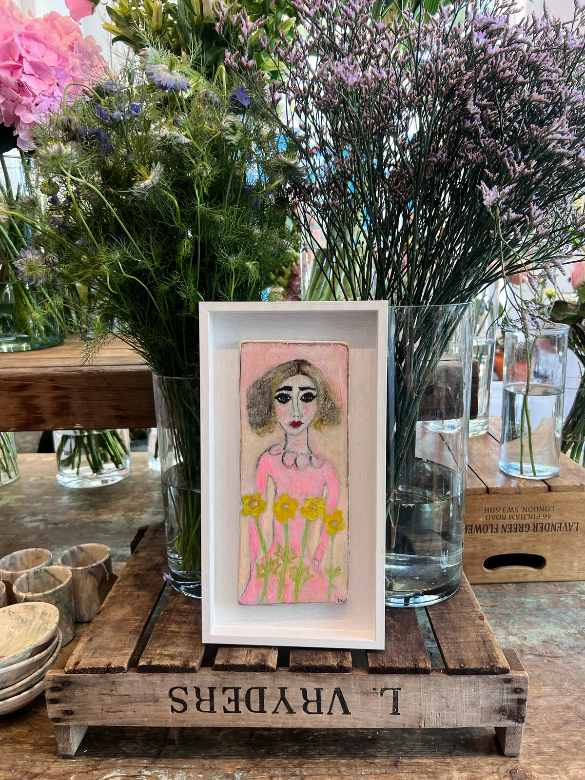 Buttercup Girl Original Painting by Zoe Attwood