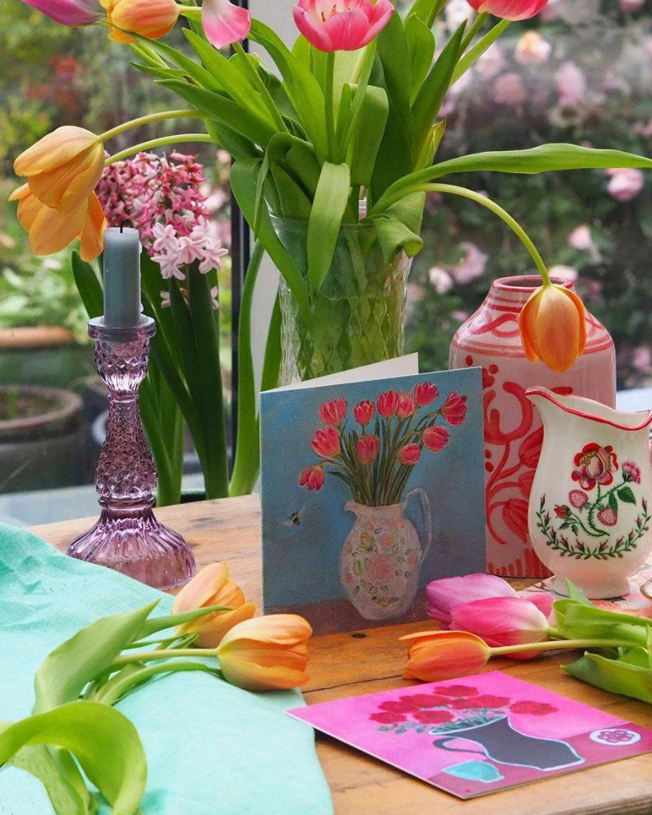 Floral Art cards by Zoe Atwood in Cath Kidston feature 
