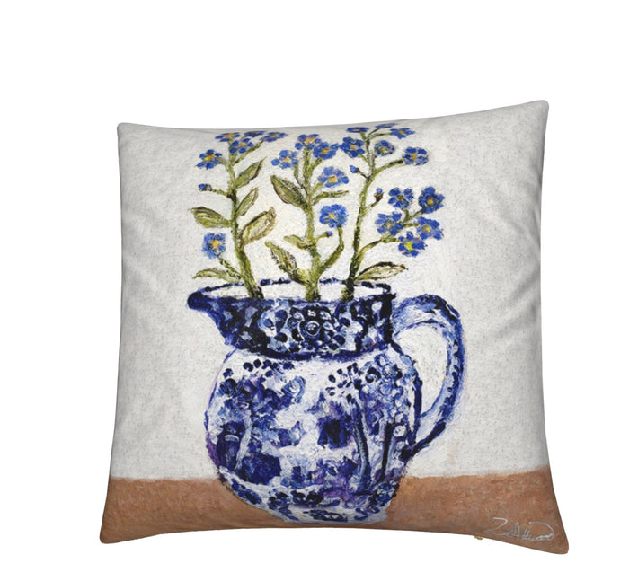 Forget-me-not  art cushion