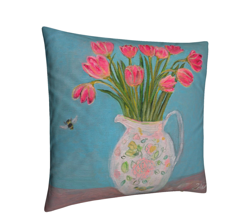 Tulip art cushion