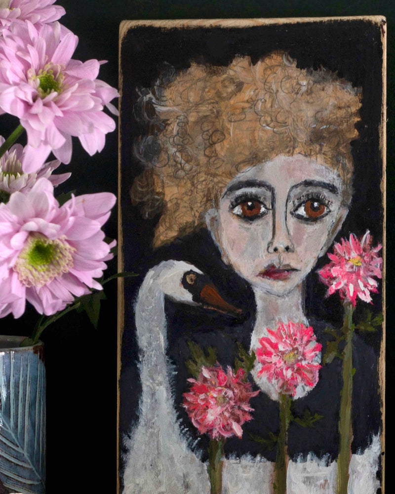 Girl-and-Swan-painting 